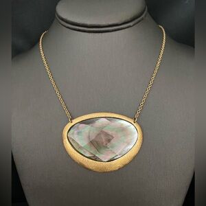 Rivka Friedman black mother of pearl pendant